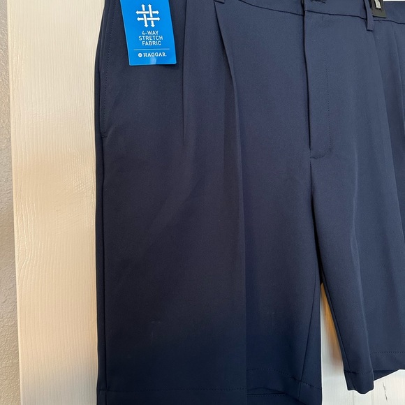 Haggar Cool 18 Pro Stretch Classic Pleated Front Shorts HS00439 Size 44 New - Picture 2 of 8